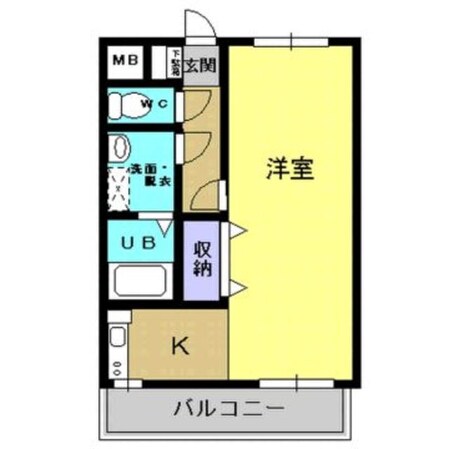 コンフォート西田の物件間取画像